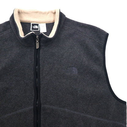 THE NORTH FACE 90s USA Made Polartec Fleece Vest, XL, Gray, Polyester