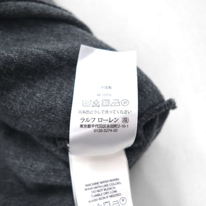 POLO RALPH LAUREN Polo Shirt, XL, Gray, Cotton, Pique, Small Pony Embroidery