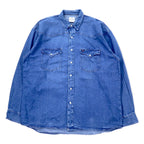 日本然リトテ-古着オンライン-90年代 Lee Cooper デニム ウエスタンシャツ XL ブルー コットン スナップボタン ビッグサイズ-90's Lee Cooper Denim Western Shirt XL Blue Cotton Snap Button Big Size