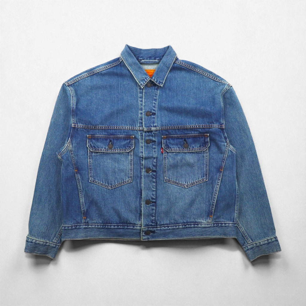 Levi's 2nd Type Denim Trucker Jacket, Size M, Indigo, STAY LOOSE TYPE2, A1988-0000