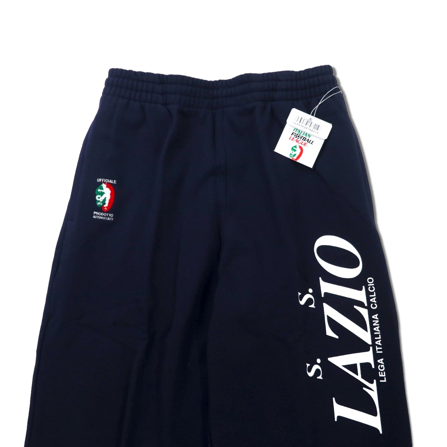 KAPPA 90年代 スウェットパンツ L ネイビー ITALIAN FOOTBALL LEAGE コットン LAZIO プリント 日本製 未使用品