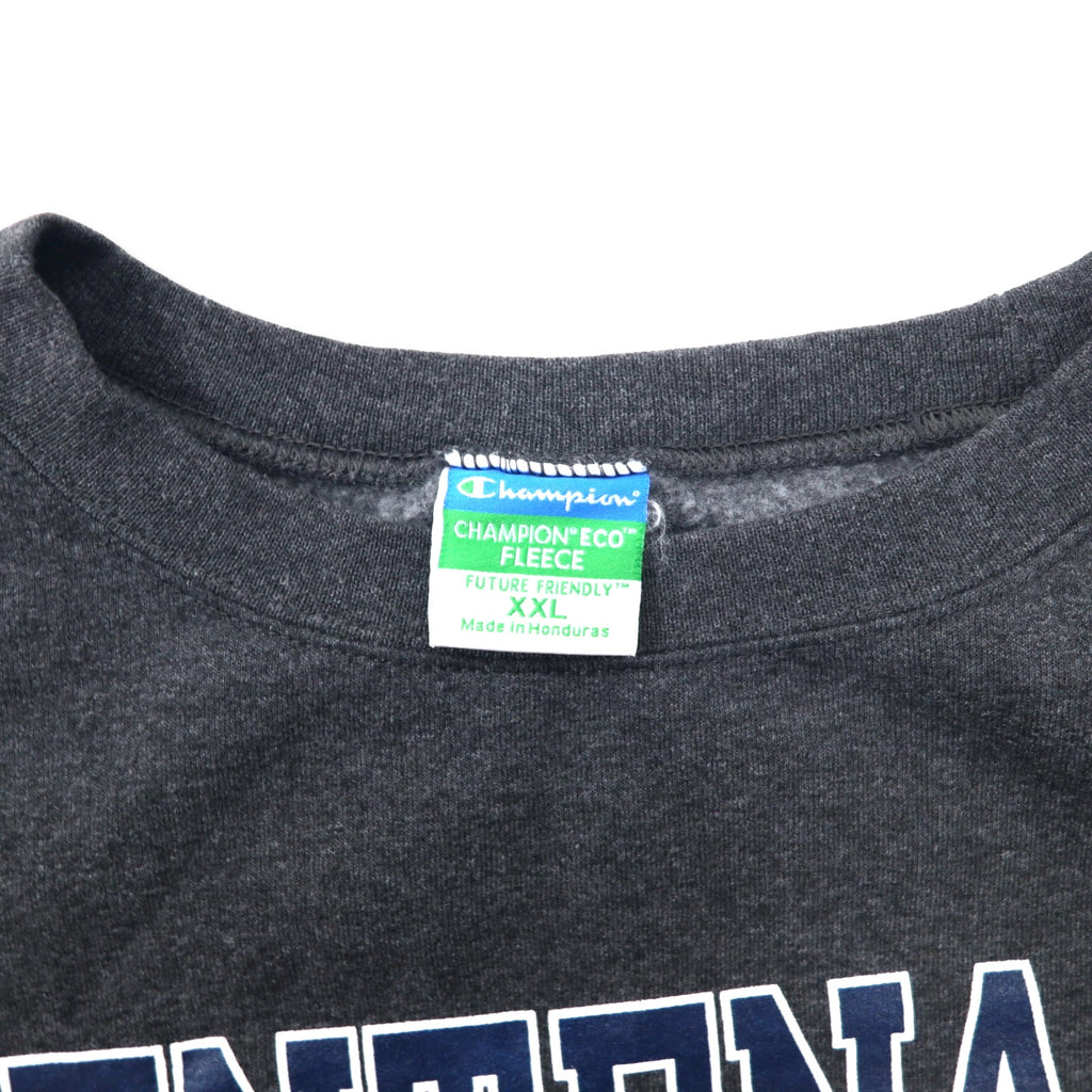 Champion College Print Sweatshirt XXL Gray Cotton Brushed Back CENTENARY COLLEGE Big Size Made in Honduras
