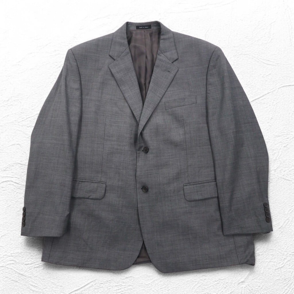 LAUREN RALPH LAUREN 2B Tailored Jacket Suit L Grey Wool