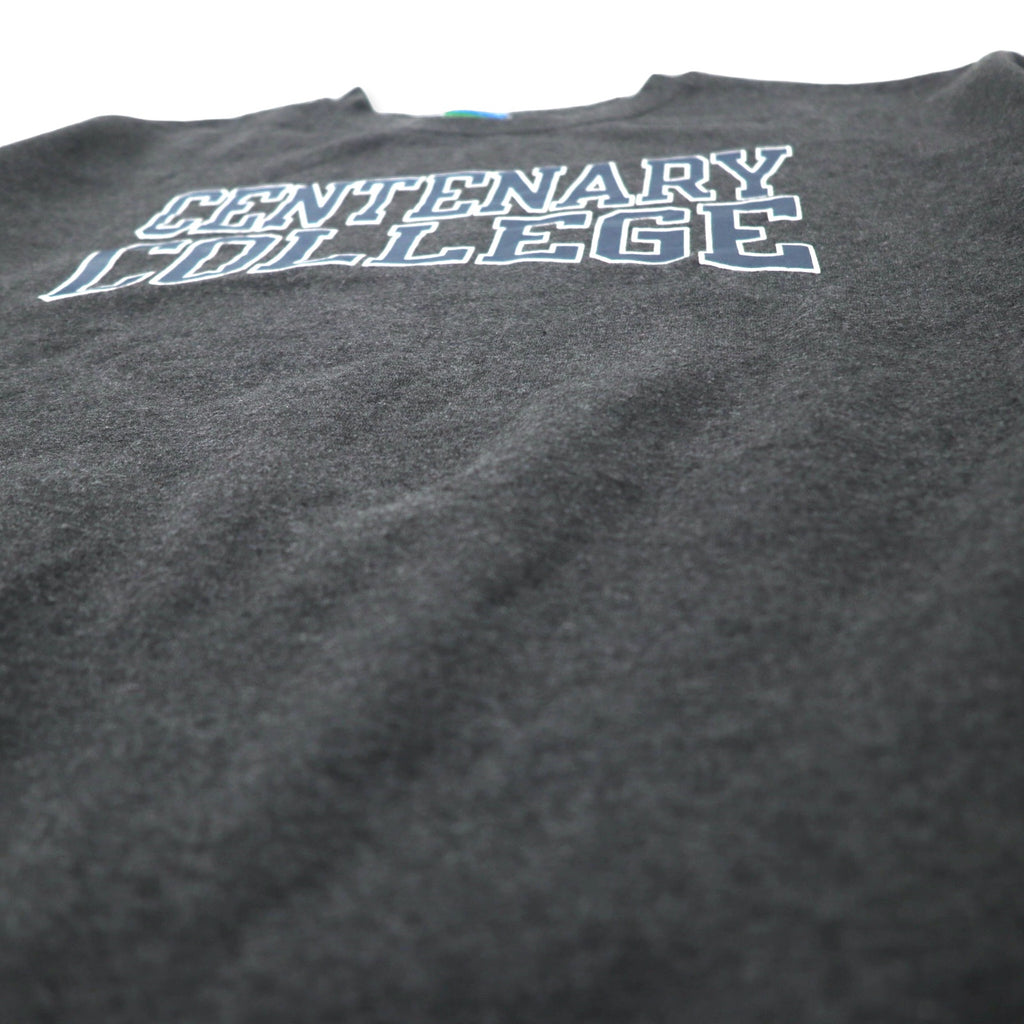 Champion College Print Sweatshirt XXL Gray Cotton Brushed Back CENTENARY COLLEGE Big Size Made in Honduras