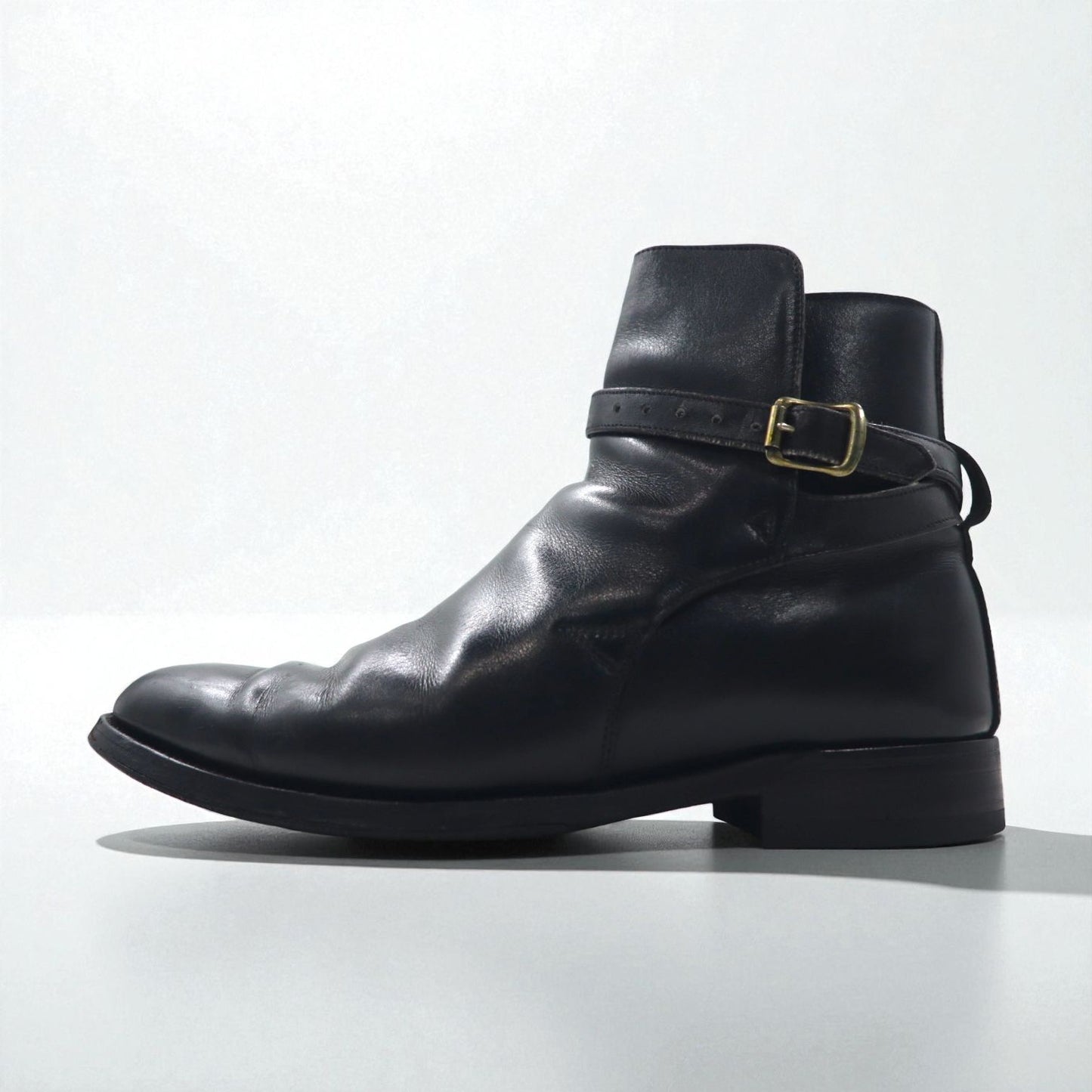 Lloyd Footwear British-made calf leather jodhpur boots, size 27cm, ankle strap, 14337, available at BEAMS. Made in the UK.
