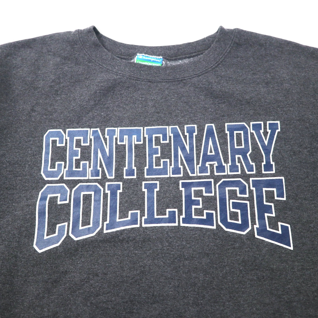 Champion College Print Sweatshirt XXL Gray Cotton Brushed Back CENTENARY COLLEGE Big Size Made in Honduras