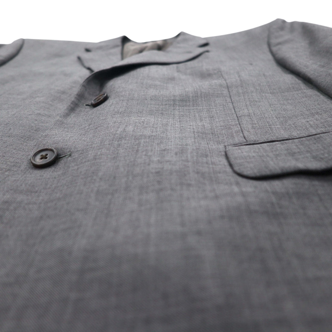 LAUREN RALPH LAUREN 2B Tailored Jacket Suit L Grey Wool
