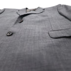 LAUREN RALPH LAUREN 2B Tailored Jacket Suit L Grey Wool