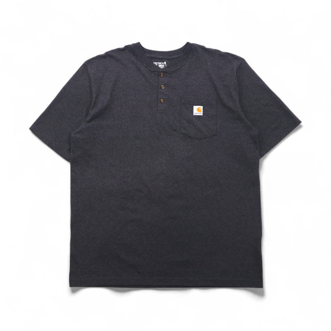carhartt ルーズフィット LOOSE FIT ヘンリーネック ポケット Tシャツ XL グレー コットン