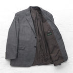 LAUREN RALPH LAUREN 2B Tailored Jacket Suit L Grey Wool