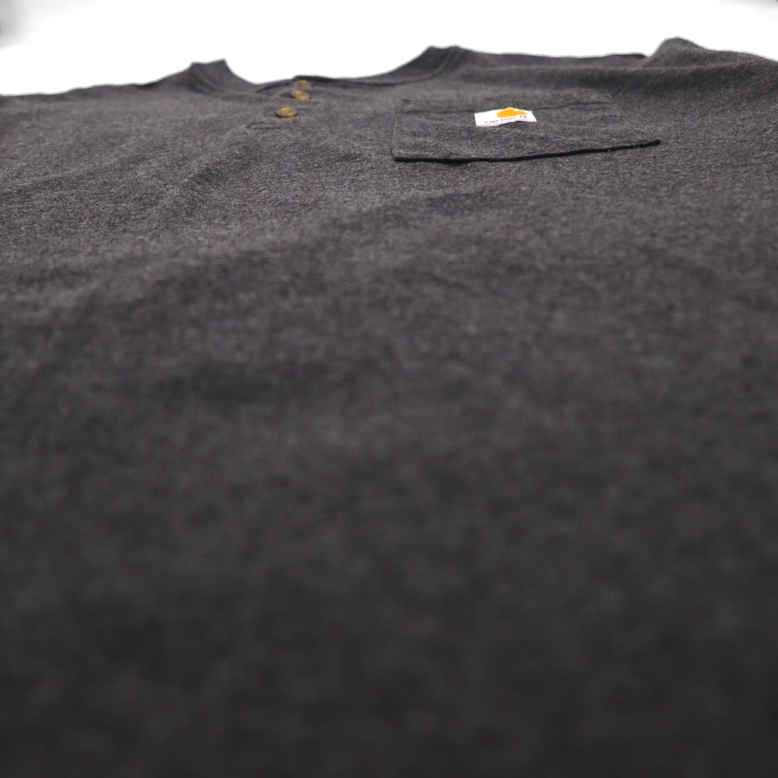 carhartt ルーズフィット LOOSE FIT ヘンリーネック ポケット Tシャツ XL グレー コットン