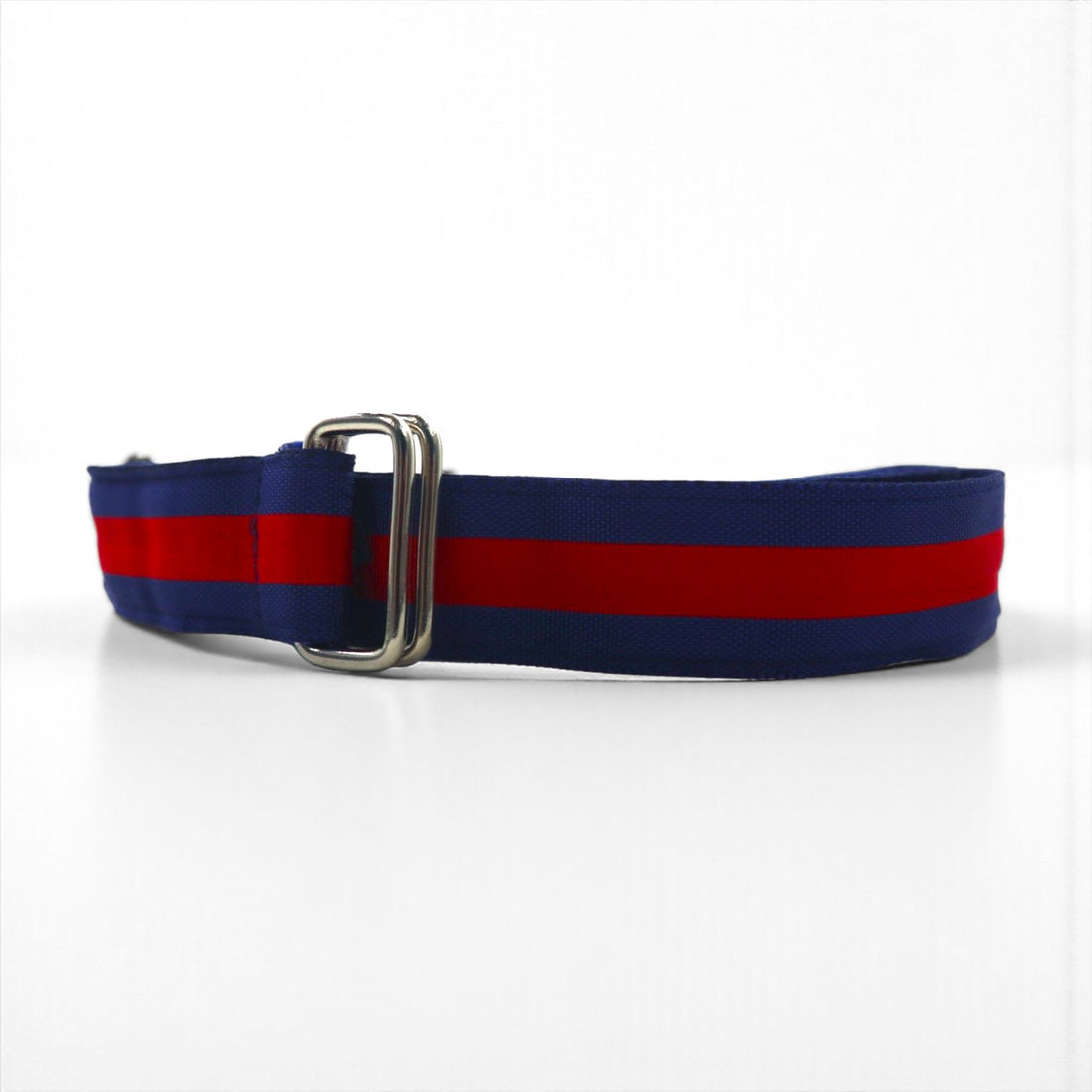 Polo Ralph Lauren 90年代 USA製 ダブルリング リボン ベルト ネイビー ナイロン ライン