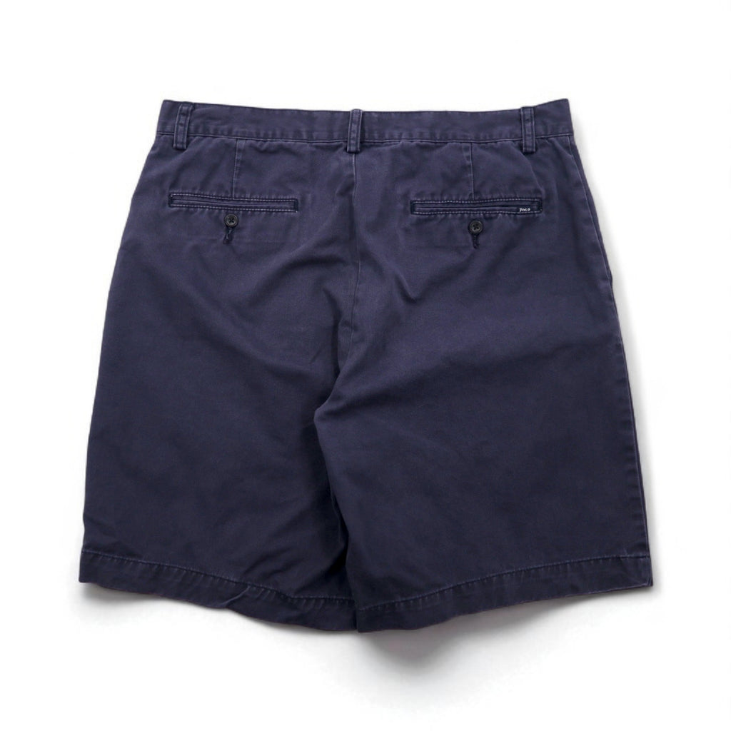 Polo by Ralph Lauren 90s Short Chino Pants, Size L, Navy Cotton