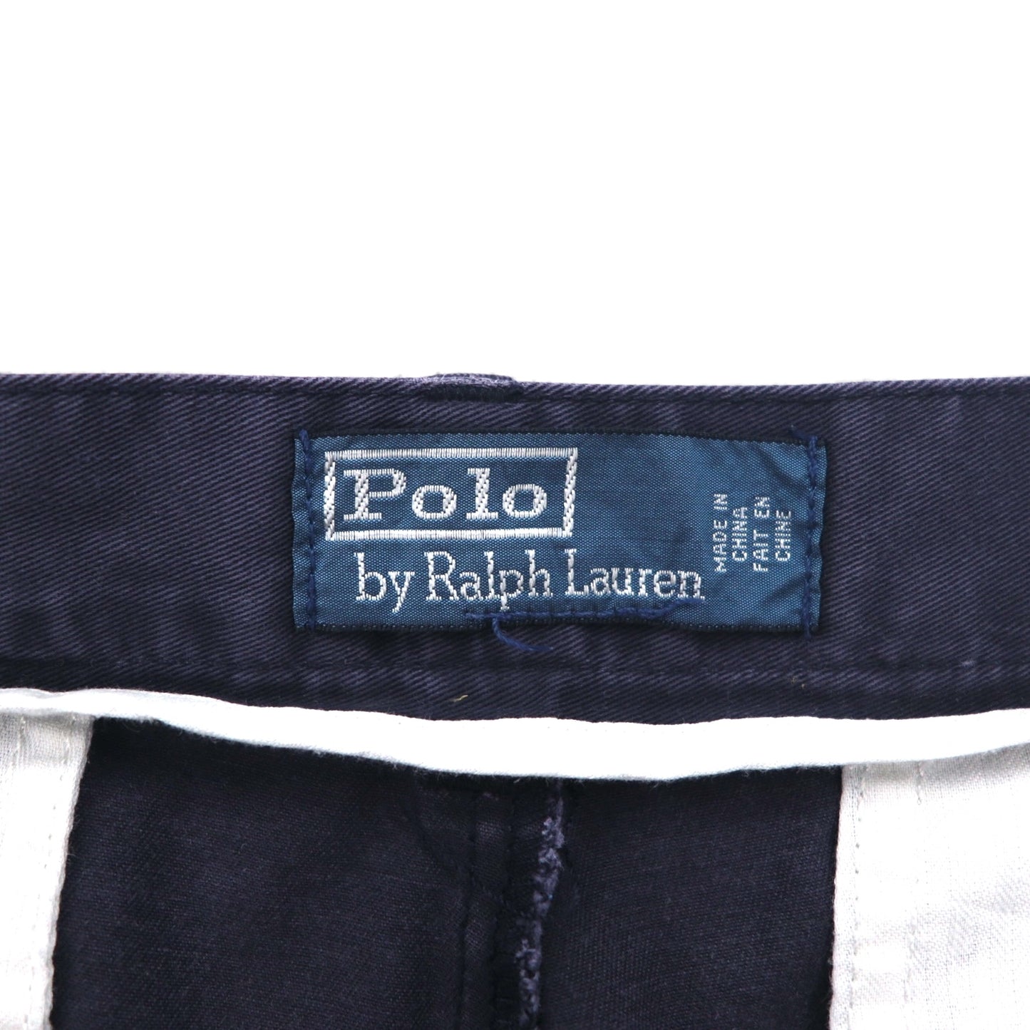 Polo by Ralph Lauren 90年代 ショート チノパンツ ハーフパンツ L ネイビー コットン