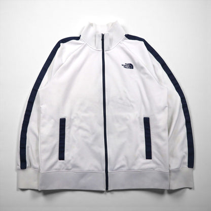 THE NORTH FACE トラックジャケット ジャージ L ホワイト AZFX サイドライン ネイビー スタンドカラー