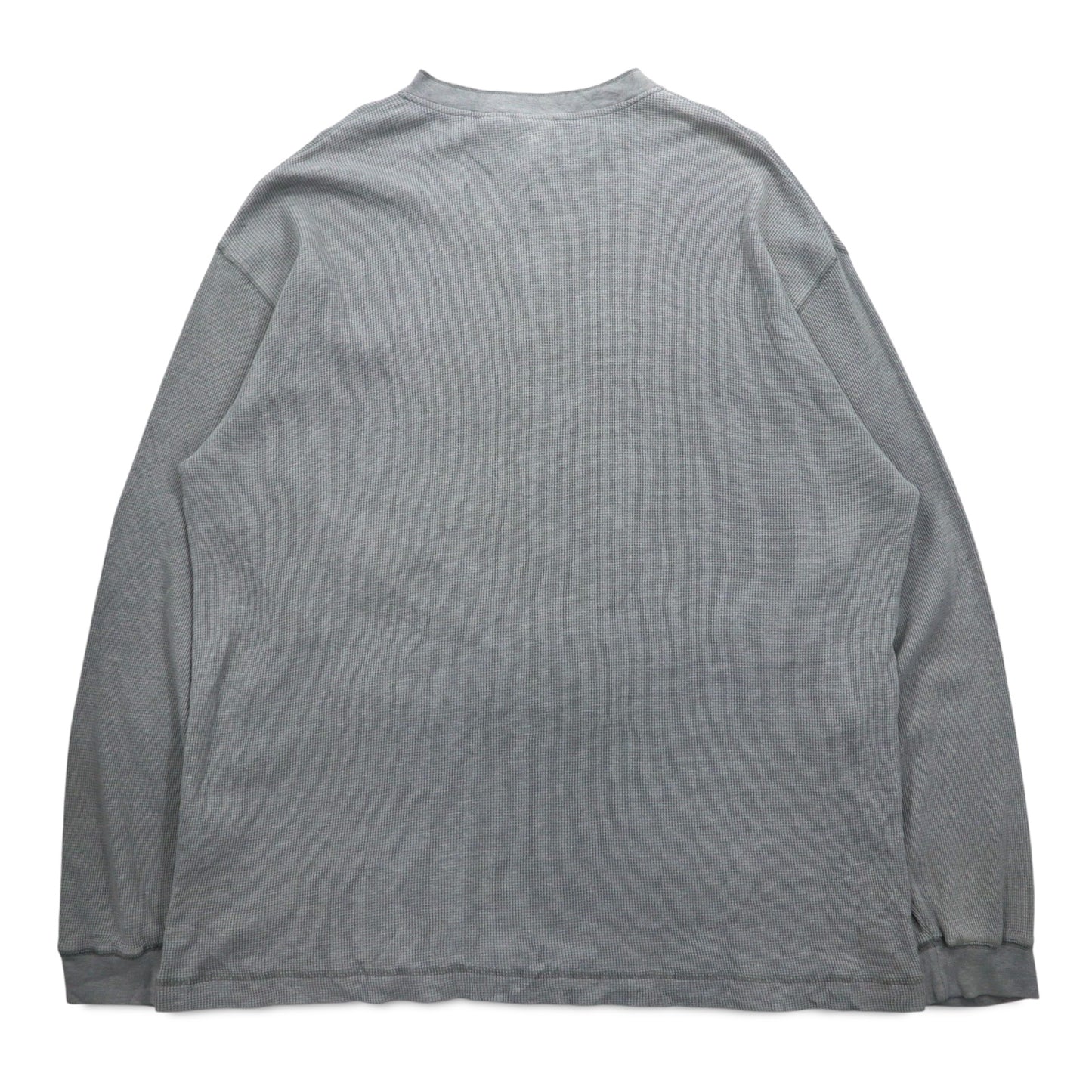 Woolrich 90年代 ヘンリーネック サーマル ロングスリーブ Tシャツ ロンT XL グレー コットン