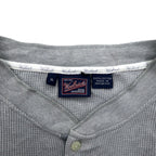 Woolrich 90年代 ヘンリーネック サーマル ロングスリーブ Tシャツ ロンT XL グレー コットン