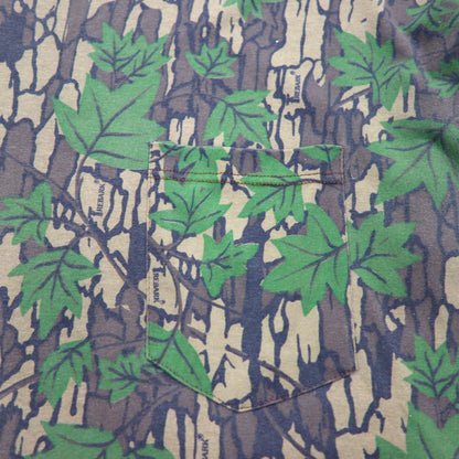 DUCK BAY 90年代 USA製 TREBARK ポケット Tシャツ ポケT XL カーキ カモフラ リアルツリー