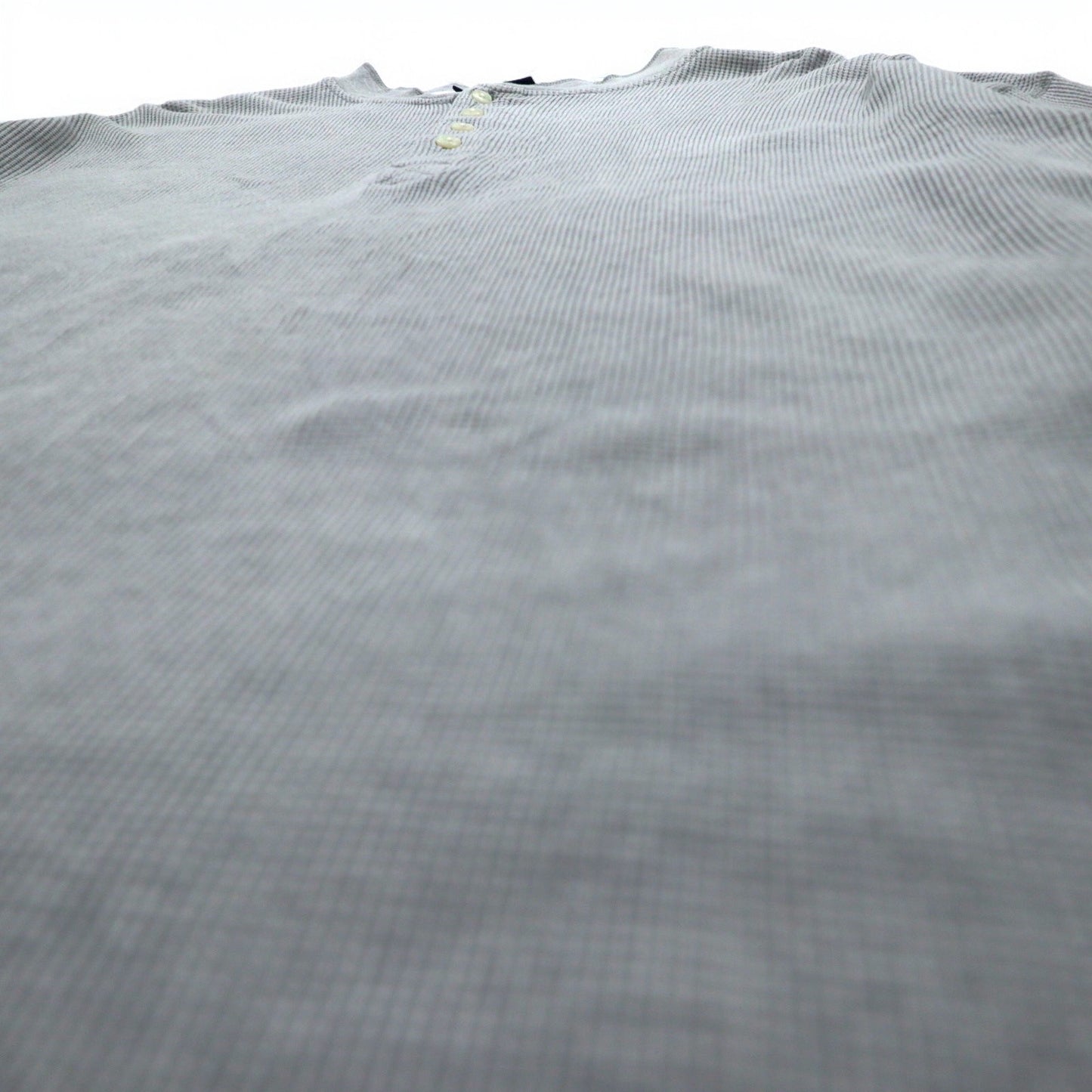 Woolrich 90年代 ヘンリーネック サーマル ロングスリーブ Tシャツ ロンT XL グレー コットン