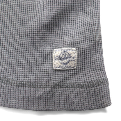Woolrich 90年代 ヘンリーネック サーマル ロングスリーブ Tシャツ ロンT XL グレー コットン