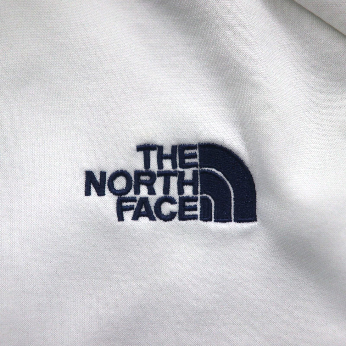 THE NORTH FACE Track Jacket, Size L, White, AZFX Side Stripes, Navy, Stand Collar