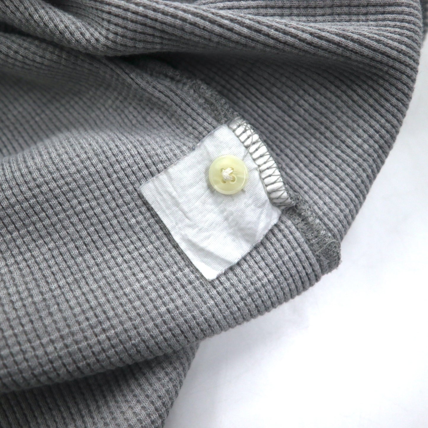 Woolrich 90年代 ヘンリーネック サーマル ロングスリーブ Tシャツ ロンT XL グレー コットン