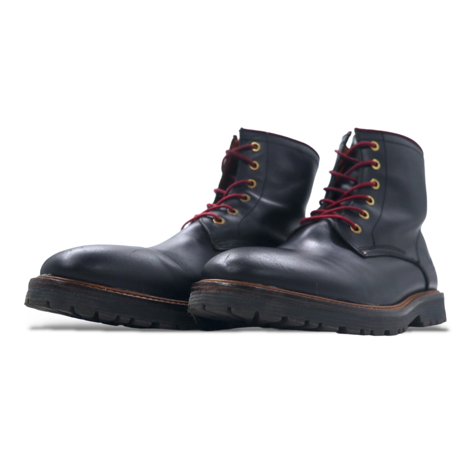 Danner Lace Up Boots US9.5 Black Leather D0020 Portugal Made – 日本然リトテ