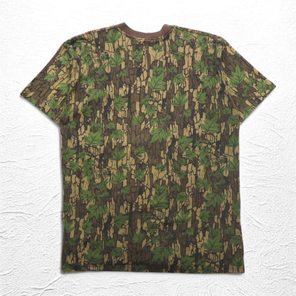 DUCK BAY 90年代 USA製 TREBARK ポケット Tシャツ ポケT XL カーキ カモフラ リアルツリー