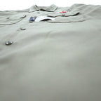 Dickies 半袖 ワークシャツ L ベージュ US企業 ワンポイント刺繍 ダブルポケット BHTS 1574KH 未使用品