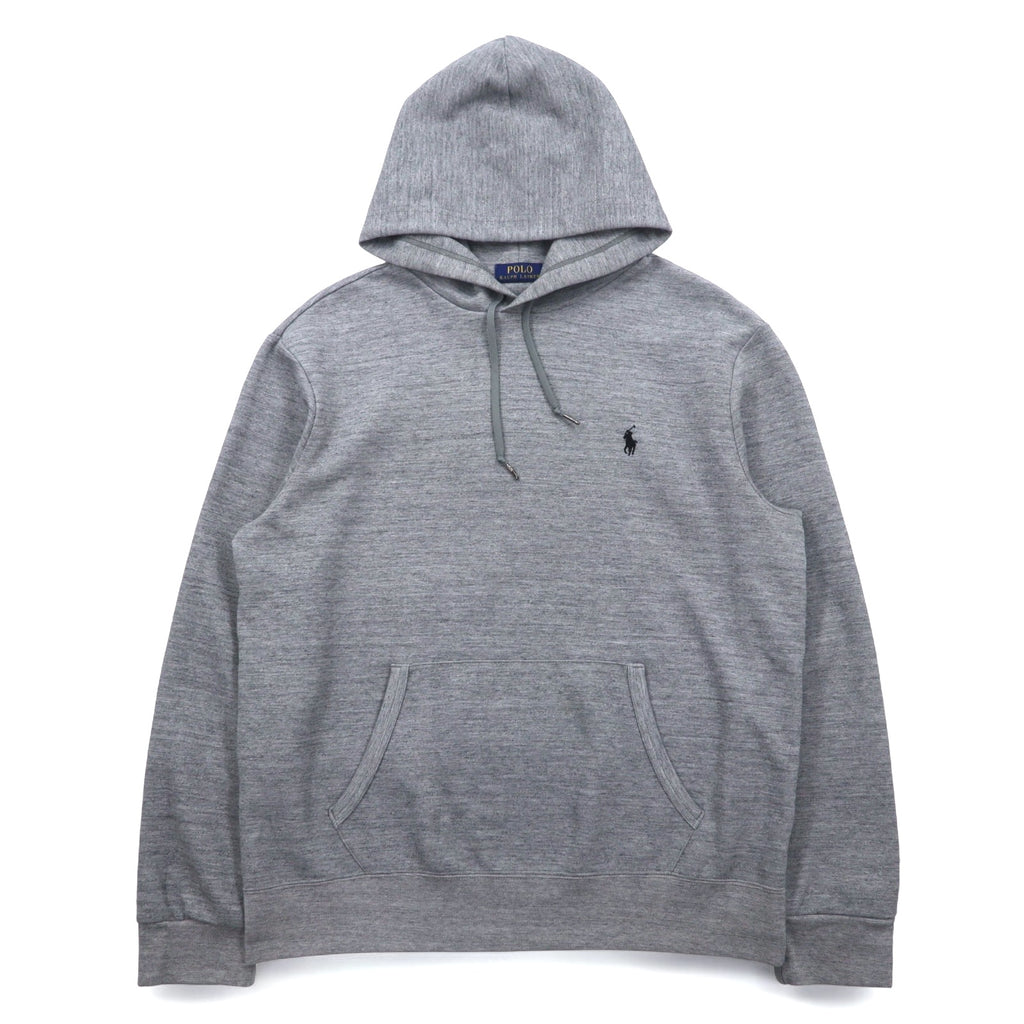 POLO RALPH LAUREN Pullover Hoodie L Gray Small Pony Embroidery