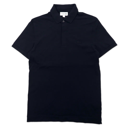 日本然リトテ-古着オンライン-LACOSTE ポロシャツ 170 ネイビー コットン REGULAR FIT ワンポイントロゴ-Lacoste Polo Shirt 170 Navy Cotton REGULAR FIT One Point Logo