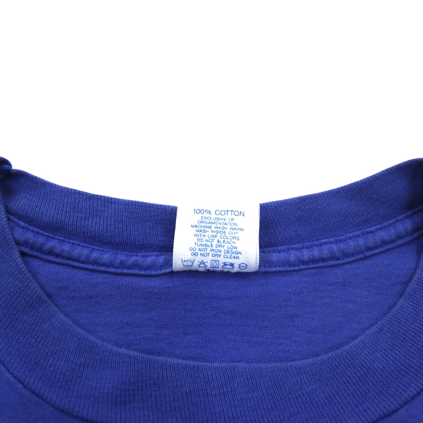 Velva Sheen 90年代 USA製 MICKEY ミッキーマウス 刺繍 Tシャツ XL ブルー Disney