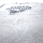 HARLEY DAVIDSON ロゴプリント Tシャツ XL グレー コットン 両面プリント BEDFORD, TEXAS