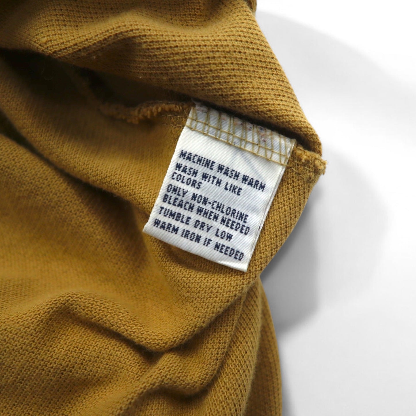 Polo by Ralph Lauren 90s Long Sleeve Polo Shirt L Beige Pique Small Pony Embroidery