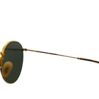 Ray-Ban Round Metal Sunglasses, Gold with Mirror Lenses, RB3447-N, 001/8O, 50-21, 145mm, 3N, Made in Italy