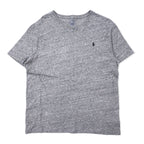 日本然リトテ-古着オンライン-POLO RALPH LAUREN クルーネック Tシャツ L グレー コットン スモールポニー刺繍-POLO RALPH LAUREN Crewneck T-Shirt L Gray Cotton Small Pony Embroidery