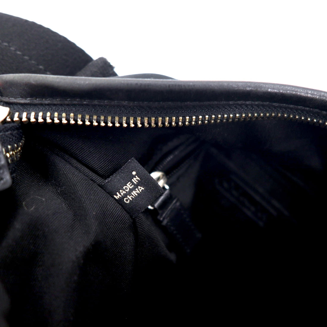 COACH Leather Shoulder Bag Mini Signature Black Nylon F70597