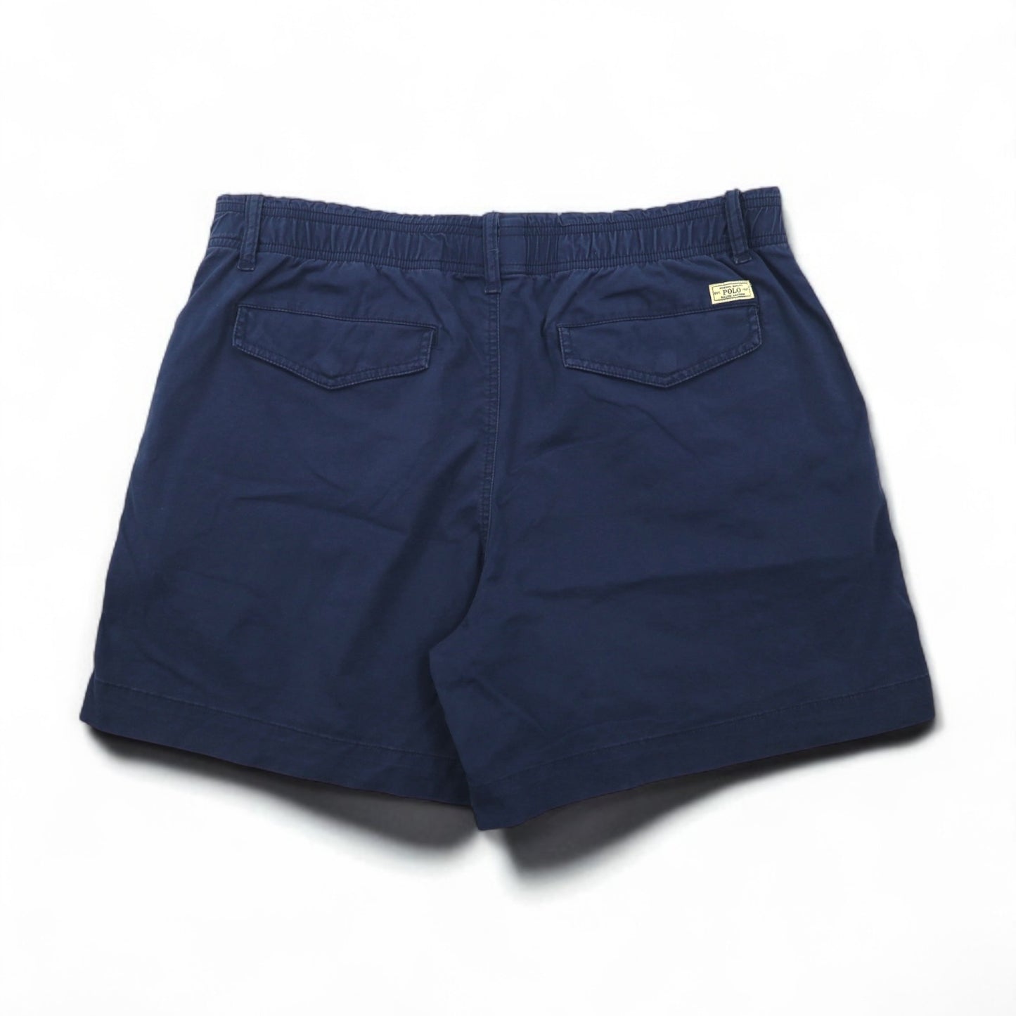 POLO RALPH LAUREN Stretch Easy Shorts, Size L, Navy Cotton