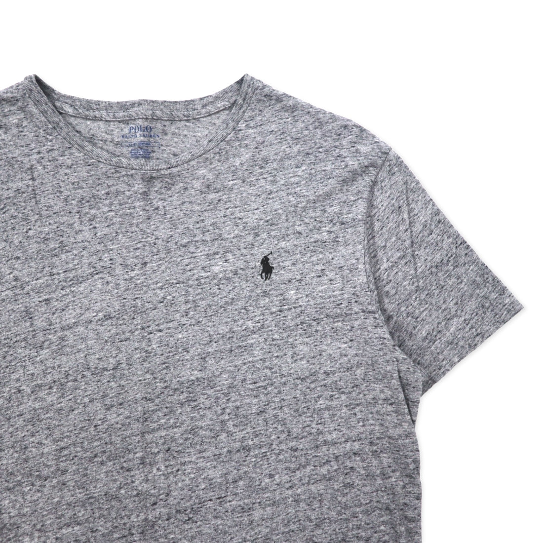 POLO RALPH LAUREN クルーネック Tシャツ L グレー コットン スモールポニー刺繍
