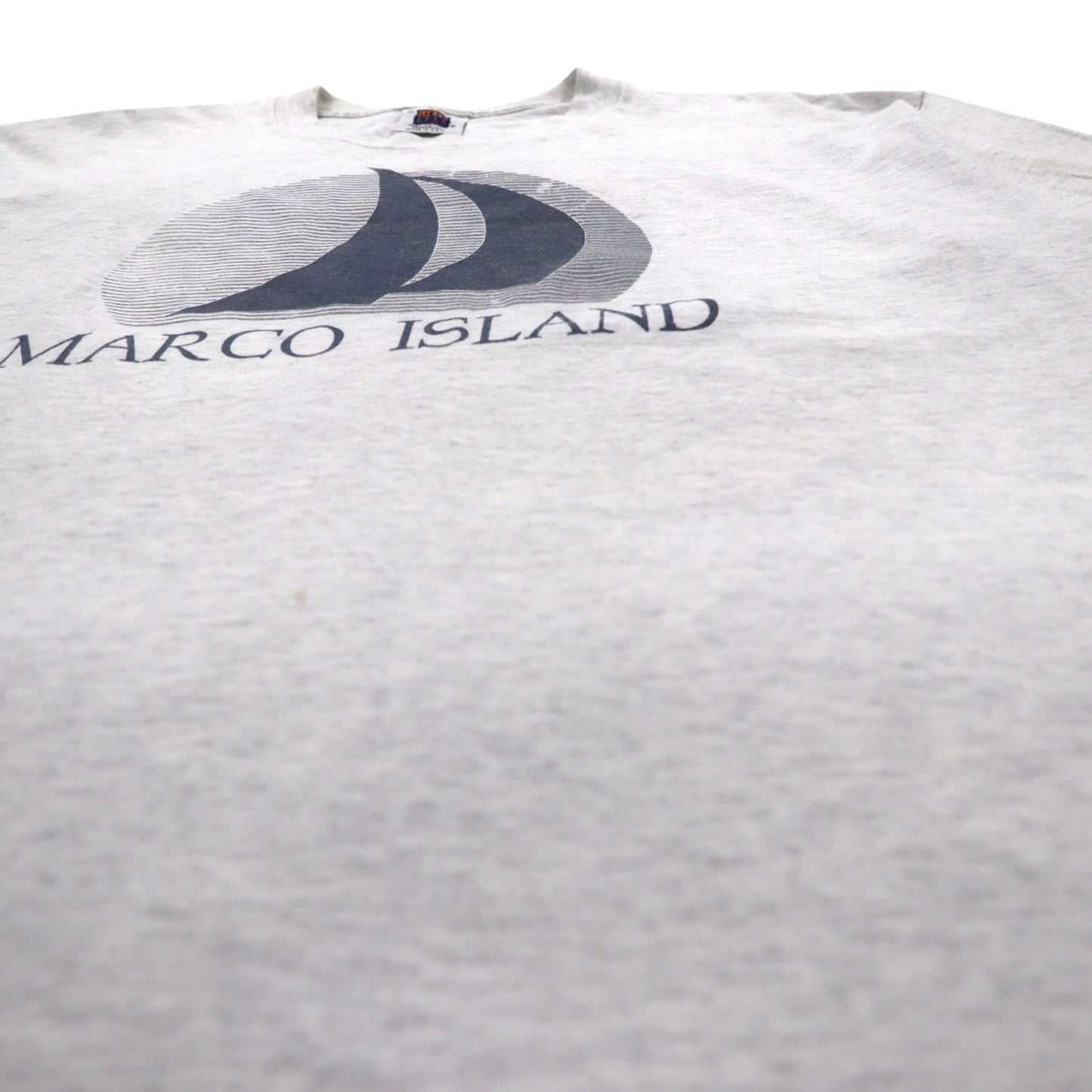 ISLAND GEAR 90年代 USA製 シングルステッチ プリント Tシャツ XL グレー コットン MARCO ISLAND