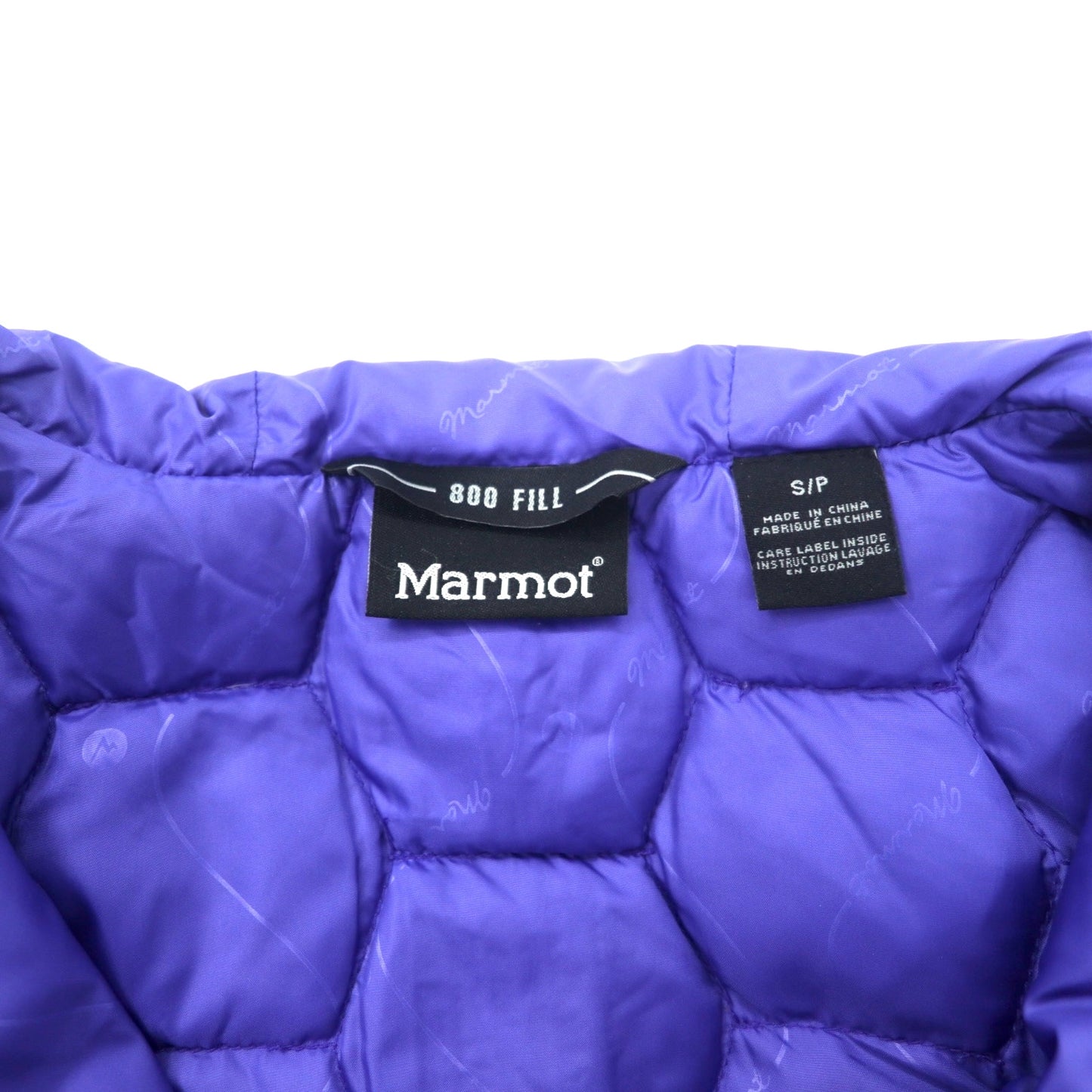 Marmot 800フィル ダウンパーカー S ブルー ポリエステル L12F832