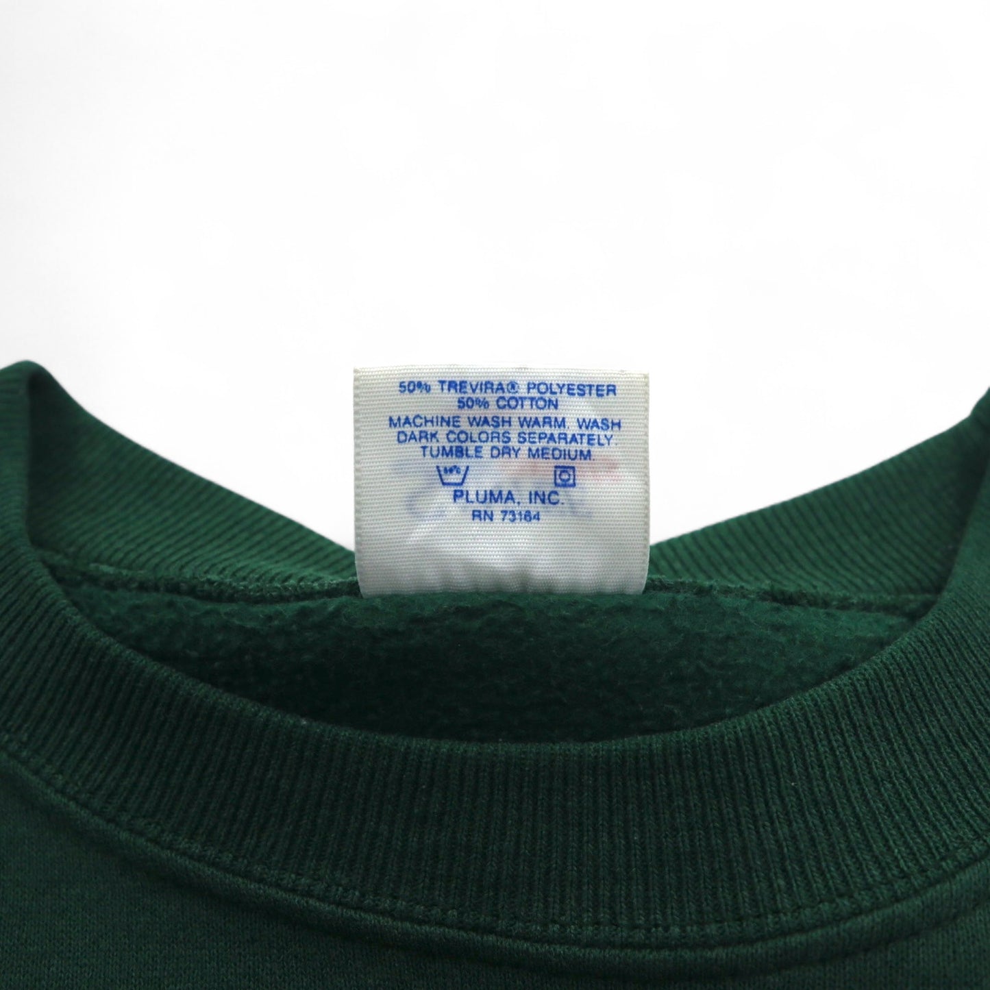 SANTEE by PLUMA USA made 90s NCAA college print sweatshirt L green fleece Miami Hurricanes