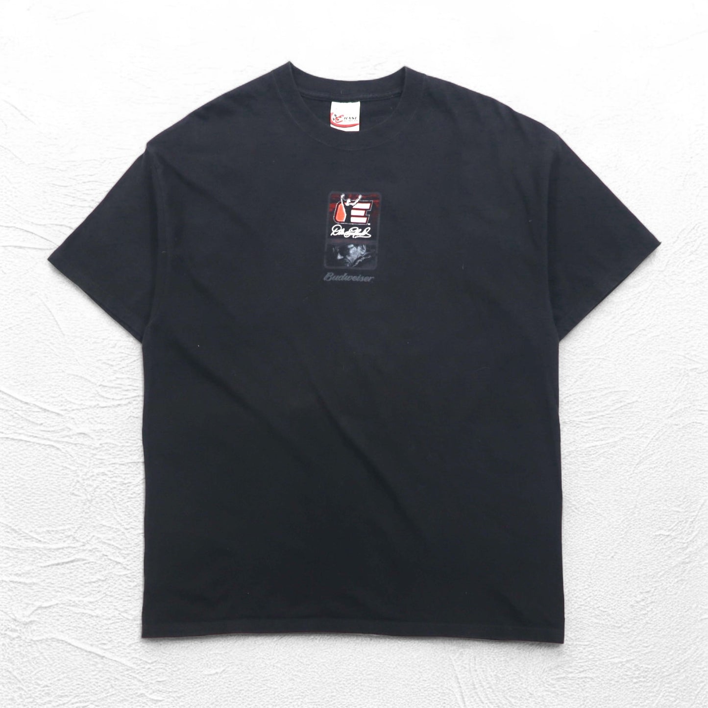 CHASE AUTHENTIC レーシングカー Tシャツ XL ブラック Budweiser バドワイザー Hanes BEEFY-T メキシコ製