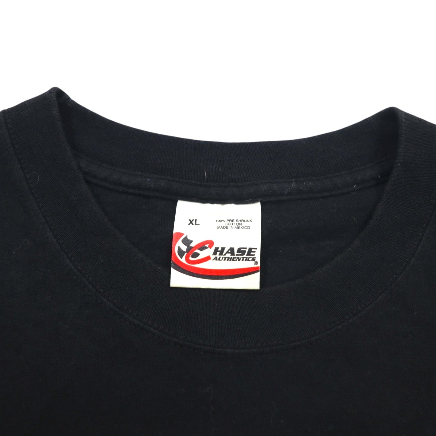 CHASE AUTHENTIC レーシングカー Tシャツ XL ブラック Budweiser バドワイザー Hanes BEEFY-T メキシコ製