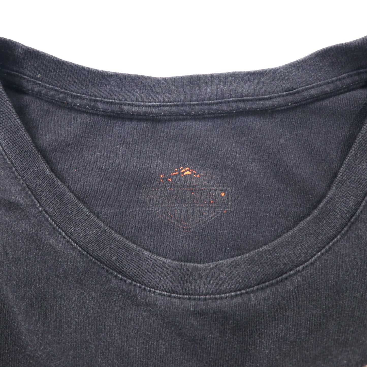 HARLEY DAVIDSON ロゴプリント Tシャツ XL ブラック コットン 両面プリント
