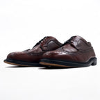 USA made VINTAGE UFCW full brogue medallion wingtip dress shoes 26cm brown leather Goodyear welt construction 29201M6
