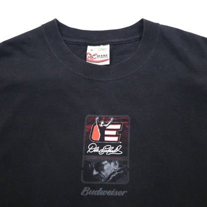 CHASE AUTHENTIC レーシングカー Tシャツ XL ブラック Budweiser バドワイザー Hanes BEEFY-T メキシコ製