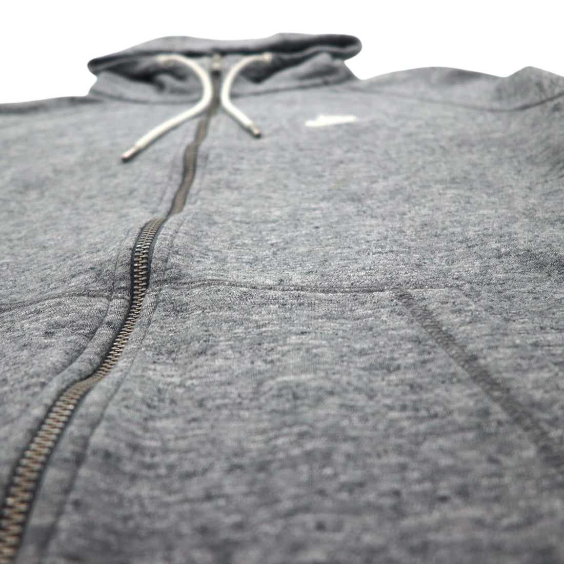 NIKE Legacy Hooded Sweatshirt, XL, Gray, with Embroidered Logo, 805057-092