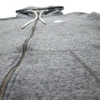 NIKE Legacy Hooded Sweatshirt, XL, Gray, with Embroidered Logo, 805057-092