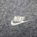 NIKE Legacy Hooded Sweatshirt, XL, Gray, with Embroidered Logo, 805057-092